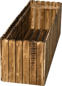 Outsunny Wooden Raised Garden Flower Bed Vegetable Plant Backyard Elevated Planter Box | Aosom Romania