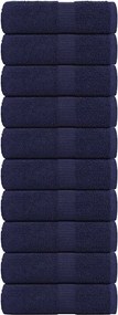 vidaXL Prosoape de baie, FROGN, 10 buc., albastru marin, 30x30 cm, 360 g/m²