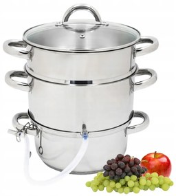 Oala de facut sucuri Topfann GS-01201-26JS-1, 8 l, 26 cm, Inductie, Inox