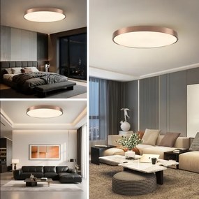 Immax NEO 07324L-LED plafonieră dimmabilă SEMPLICI 128W/230V diametru 100 cm Wi-Fi Tuya auriu+telecomandă