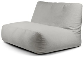 Fotoliu bean bag gri deschis cu tapițerie din țesătură bouclé Sofa Tube – SLOWDOWN