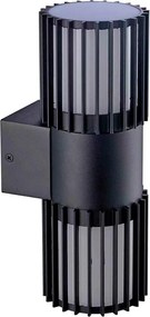 BRILAGI - Aplica de perete pentru exterior ARMOR 2xGU10/35W/230V IP44 neagră