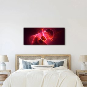 Tabloul modern cu abstacție roz (120x50 cm)