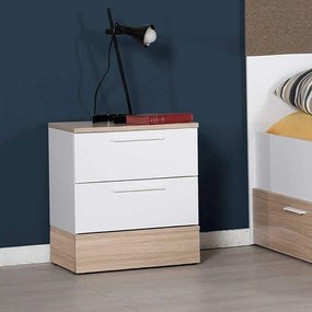 Noptiera Adore Base, 2 sertare, 45 x 52 x 40 cm