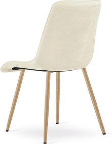 Scaun de masa SPLIT VELVET, bej deschis