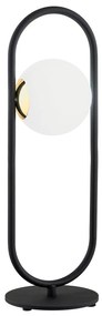 Veioza, lampa de masa design modern Rovetto negru