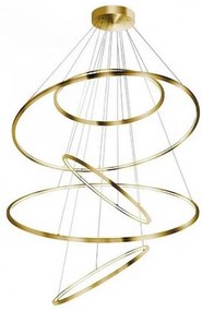 Lustra LED XXL dimabila design modern casa scarii Wheel auriu ZZ AZ3138