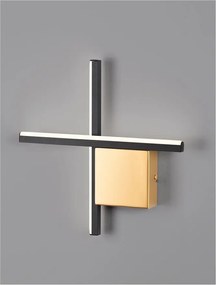 Aplica de perete cu lumina ambientala LED Cross 30cm