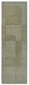 Covor tip traversă verde țesut manual din lână 80x250 cm Charlotte – Villeroy&amp;Boch