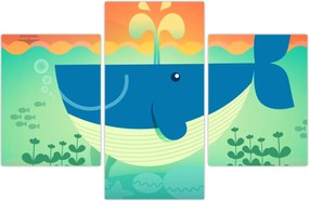Tablou - Balena veselă (90x60 cm)