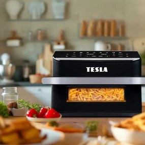 Friteuză cu aer cald dublă digitală multifuncțională TESLA Electronics AirCook 10 l 2400W/230V