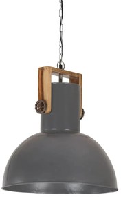 Lampa suspendata industriala, 25 W, gri, 42 cm mango E27 rotund Gri, 42 cm, 1, 1