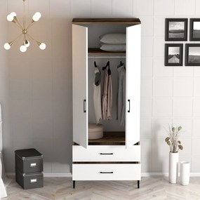 Dulap de haine Kiara T (Nuc + Alb). 1088333