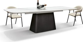 Masă ceramică extensibilă Trevior 180/100 cm + 2 extensii de 40 cm