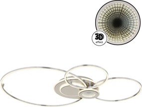 Globo 68278-36 - Plafonieră LED dimabilă BELTRAN LED/36W/230V argintie + telecomandă