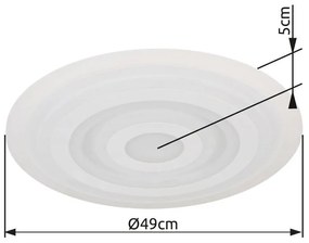 Plafoniera LED design slim ALOIS