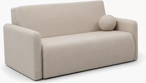 Canapea extensibilă Nido 3 locuri 140 cm cu ladă de depozitare - boucle bej deschis Quelle 03