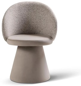 Fotoliu bej cu tapițerie din catifea Inez – Micadoni