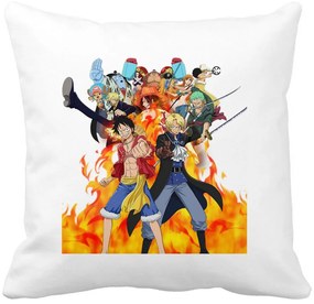 Perna Decorativa cu One Piece Cover, 40x40 cm, Alba, Mata, Husa Detasabila, Burduf