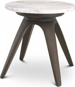 Masuta laterala design LUX cu blat din marmura italiana Borre 40cm