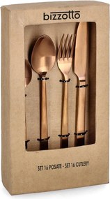 Tacâmuri arămii din oțel inoxidabil 16 buc. pentru 4 persoane Hestia – Bizzotto