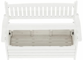 Bancă de grădină, alb, 123,5 cm, DILKA