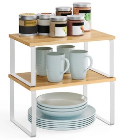 Set 2 rafturi de bucatarie MARZO in decor bambus