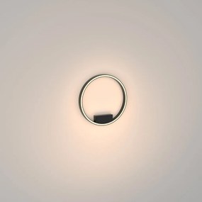 Plafoniera LED design modern Rim negru 40cm, 3000K