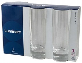 Set pahare pentru apa Luminarc Islande 330ml, 3 bucati 1006112