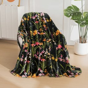 Patura microplus MYSTIC GARDEN, verde inchis Dimensiune: 200 x 220 cm