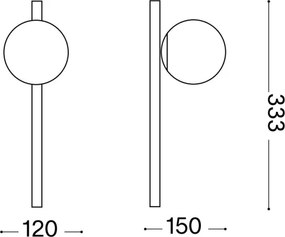 Aplică LED Ideal Lux BINOMIO 1xG9/3W/230V alb
