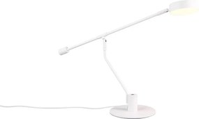 Veioză alb mat LED cu structură flexibilă (înălțime 64 cm) Manduro – Trio