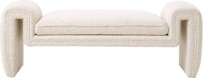 Bancheta design LUX stil contemporan Tondo S Bouclé cream