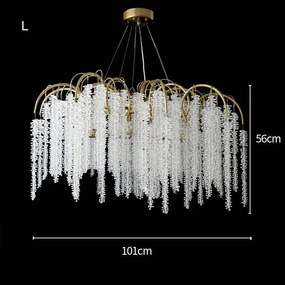 Candelabru living ciucuri de cristal by Anzazo