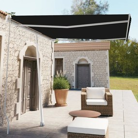 Copertina retractabila manual, antracit, 300x250 cm