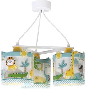 Dalber D-76114 - Lustră copii MY LITTLE JUNGLE 3xE27/15W/230V