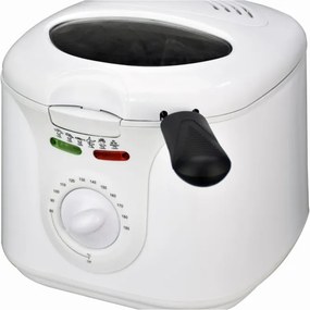Friteuza Elite EDFF-1290W, 1300 W, 2 L, 80-190°C, Fereastra de vizualizare, Cool Touch, Alb