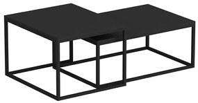 Leka Black masă pliabilă, 2 buc