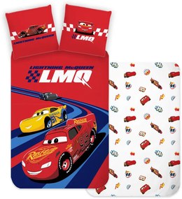 Disney Mașini Racing Hero set de lenjerie pentru copii 100×135 cm, 40×60 cm