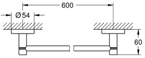 Suport prosop simplu Grohe Essentials-40366001