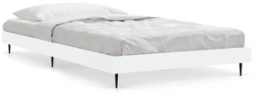 832301 vidaXL Cadru de pat, alb, 90x190 cm, lemn prelucrat