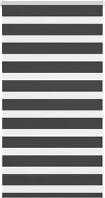 vidaXL Jaluzea tip zebra neagră lățime țesătură 75,9 cm poliester