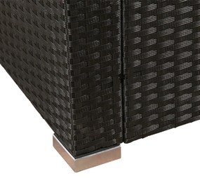Juskys Set ratan de gradina Punta Cana M - perne negre/antracit