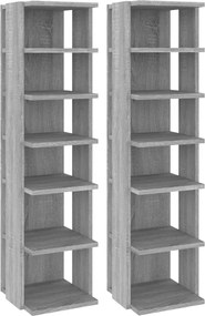 vidaXL Suport pantofi, stejar sonoma, 27,5x27x102 cm, lemn prelucrat