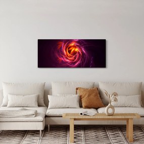 Tabloul cu abstracțiune modernă care luminează (120x50 cm)