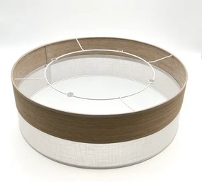 Plafonieră SIRJA WOOD 2xE27/15W/230V d. 45 cm alb/stejar