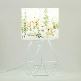 Lampă de masă pentru copii KIDS ROOM 1xE27/60W/230V, Ø 18 cm, cu animale