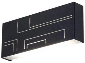 Aplica LED pentru iluminat exterior cu protectie IP65 negru Maribor 8873 RX