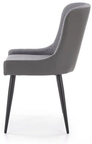 Set masa rotunda Avelar ø120 cm + 4 scaune K333 gri