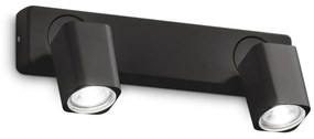 Aplica cu 2 Spoturi directionabile Rudy ap2 square, negru